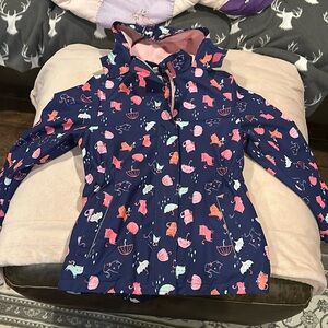 Rain coat, girls size 10/12